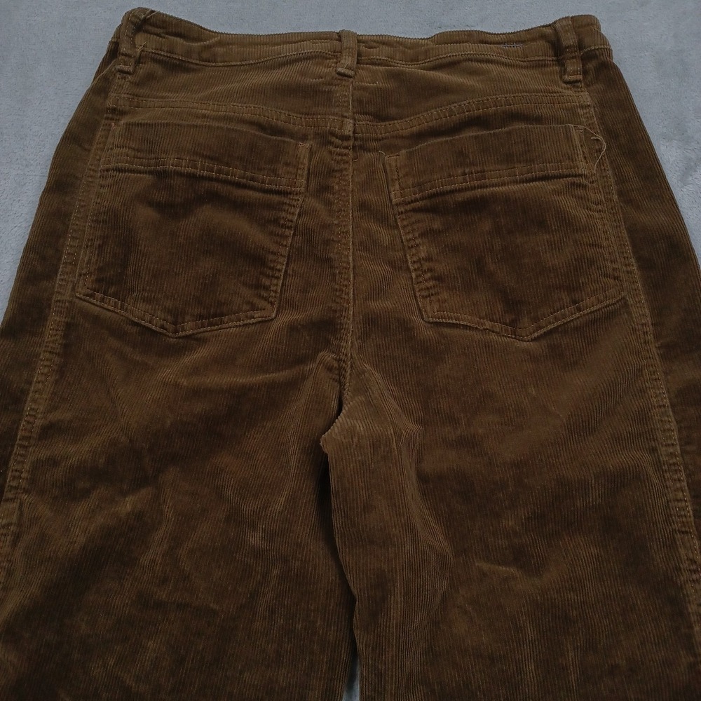 Habitual Pants Womens 10 Brown Corduroy Barrel Leg Preppy Modern - Picture 7 of 9